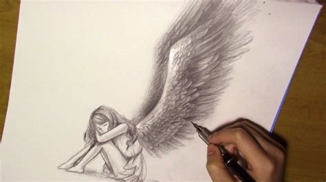 Fallen Angel Drawing Step By Step Oldgreekartdrawing