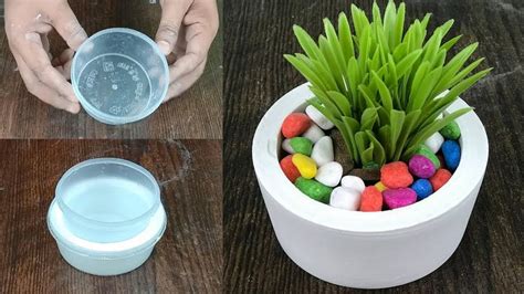 How to make Showpiece with White Cement | Easy Cement Craft for Table