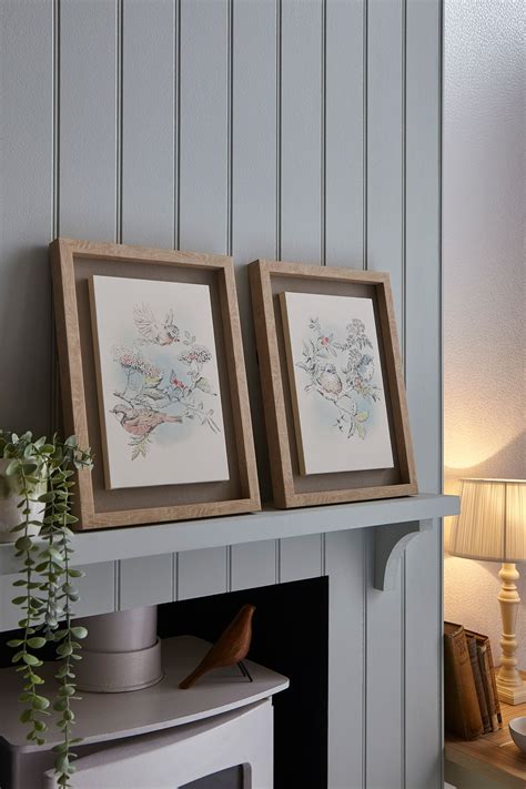 Buy Laura Ashley Elderwood Set Of 2 Floating Frame Canvases From The