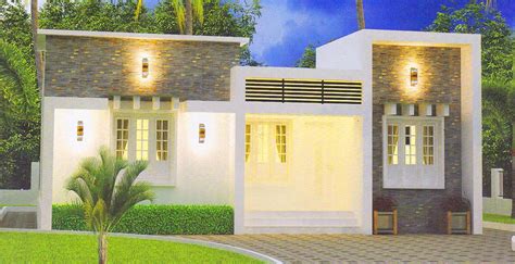 1000 Sq Ft 3bhk Contemporary Single Storey House And Plan