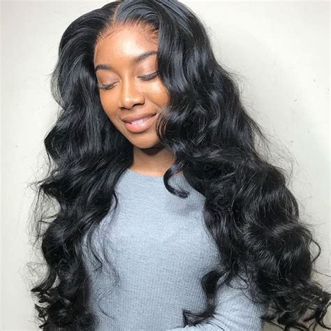 Megalook Transparent Lace Front Wigs Human Hair Inch Body Wave Human Hair Wigs For Black Women