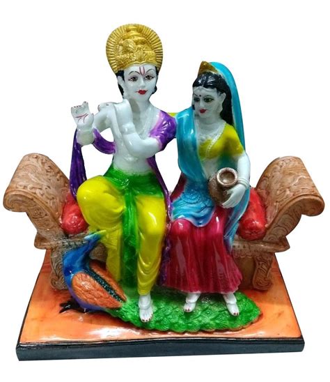 Multicolor Polyresin Radha Krishna Statue At Rs 500 In Meerut Id