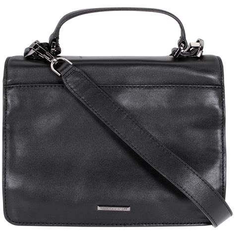 Rebecca Minkoff Top Handle Ladies Black Leather Crossbody Bag