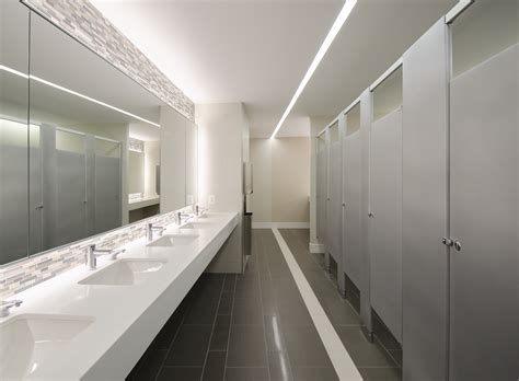 Planning to extend, renovate, or build a commercial building and still uncertain on how to design the restroom efficiently for your guests and clients? Troiano Enterprises, Inc. - Commercial Bathroom Image | ProView