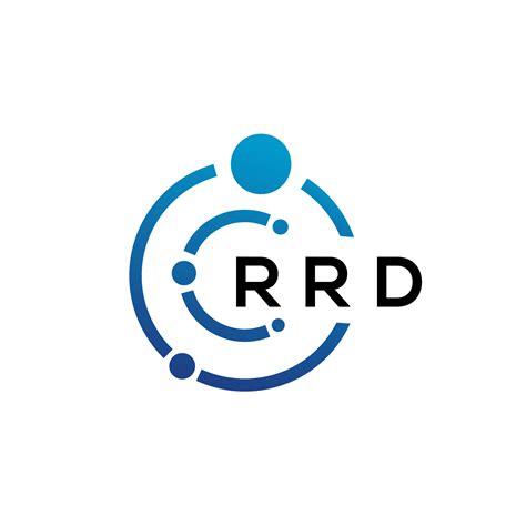 Rrd Letter Technology Logo Design On White Background Rrd Creative