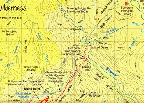 Kosciuszko National Park Jindabyne Khancoban Forest Activities Map