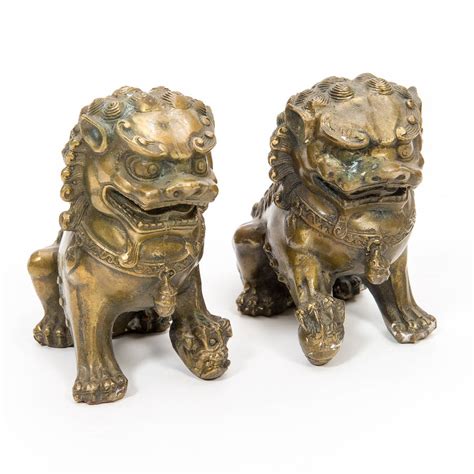 Foo Dog Lion Chinese Bookends By Orchid