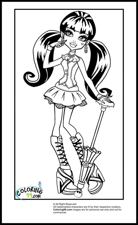 Draculaura Coloring Pages at GetColorings.com | Free printable