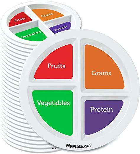Myplate Materials Portion Plate For Adults And Teens 100