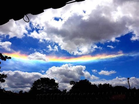 Intense Fire Rainbow Appears In The Sky Of Paraguay