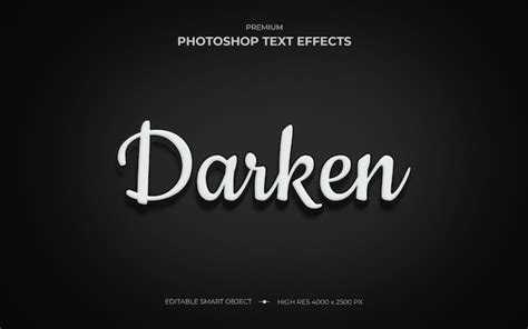 Premium Psd Elegant Dark Text Effect Mockup