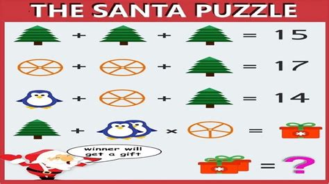 The Santa Puzzle Answer Christmas Puzzle Questions With Answers Youtube
