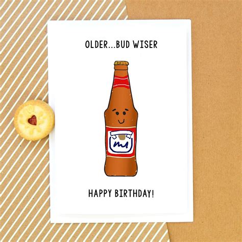 Older But Wiser Funny Beer Birthday Card Of Life And Lemons®