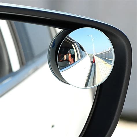 2pcs Vehicle Car Side Rearview Blind Spot Mirrors Square Mirror Wide