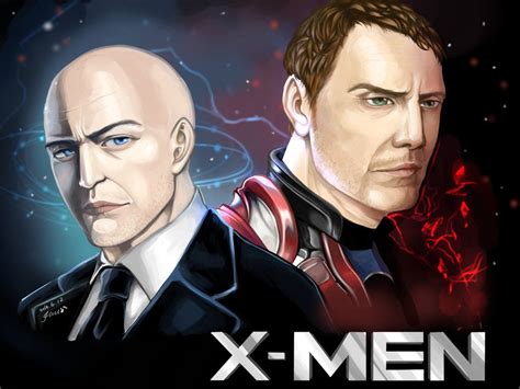 X Man Professor X And Magneto By Garpxinu Deviantart Com On