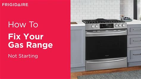 What To Do If Your Gas Range Won T Start Youtube