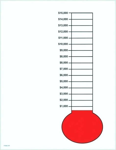Fundraising Thermometer Template 702
