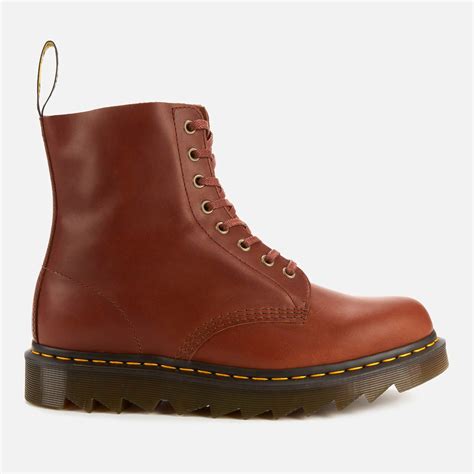 Dr Martens Mens 1460 Pascal Ziggy Leather 8 Eye Boots Tan Allsole