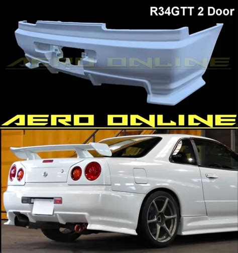 Gtr Style Rear Bumper For Nissan Skyline R34 Gt Gtt 2 Door Coupe Model