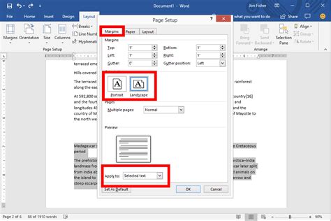 Generally, the tables or images need to be aligned horizontally move over to the page before the one you want to insert the landscape mode, that is, if you want page number 11 to be landscape, scroll and move to. Change the Orientation of a Single Page In Word