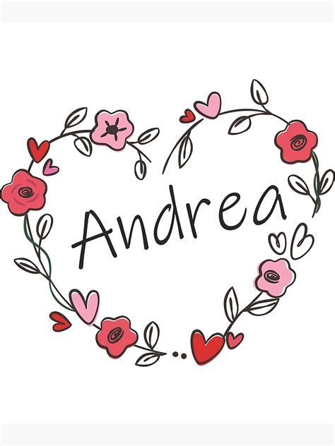 Lámina Metálica Mi Nombre Es Andrea De Oleo79 Redbubble