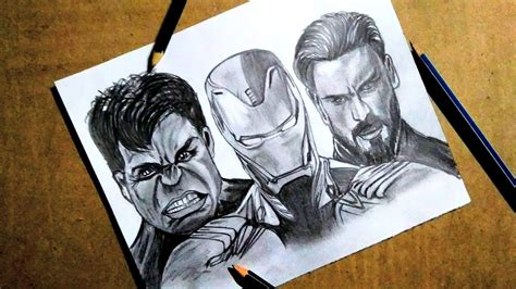 Avenger Infinity War Drawing Marvel Super Heros How To Draw Pencil