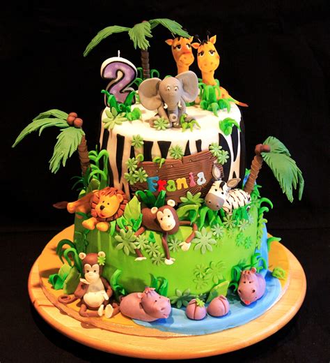 Jungle Cake Safari Birthday Cakes Animal Birthday Cakes Jungle