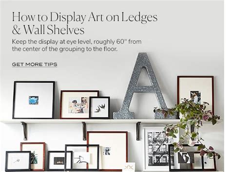 How To Display Art Hallway Decorating Wooden Shelves