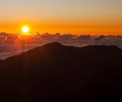 In Hawaii Sunrise Sunset Haleakala National Park Cool Pictures