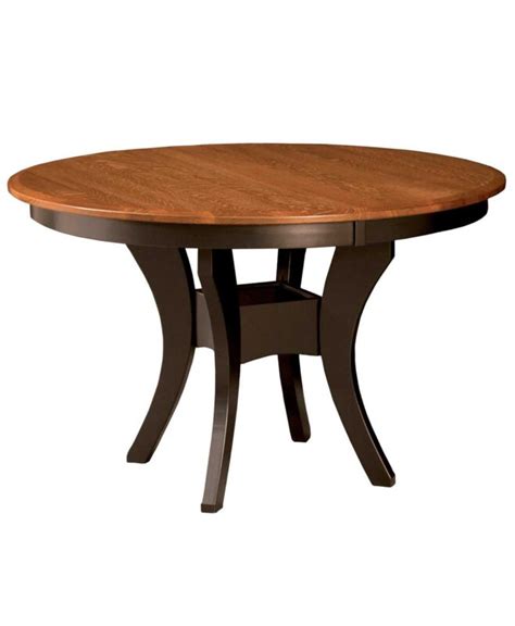 Quick Ship Imperial Single Pedestal Dining Table Amish Direct Furniture
