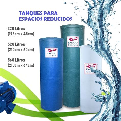 Tanque Cilindrico Agua 520 Litros Decoglass Con Delivery Mercado Libre