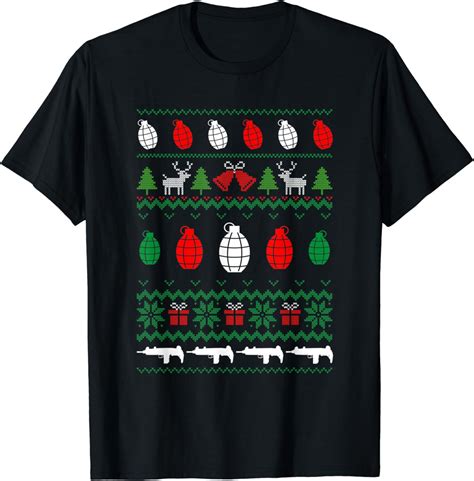 Ugly Christmas Sweater Tactical T Shirt Amazonde Fashion
