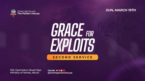 2nd Service Grace For Exploits 19032023 The Potters House Broadcast Youtube