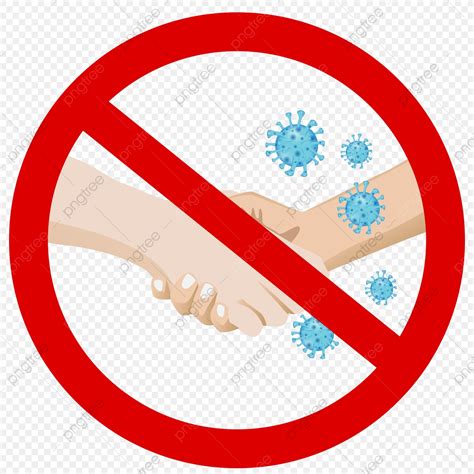 Do Not Shake Hands To Avoid Contracting Coronavirus Vector Element