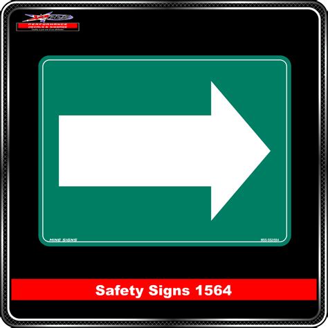 Emergency Right Arrow Safety Sign 0564 Performance Decals And Signage