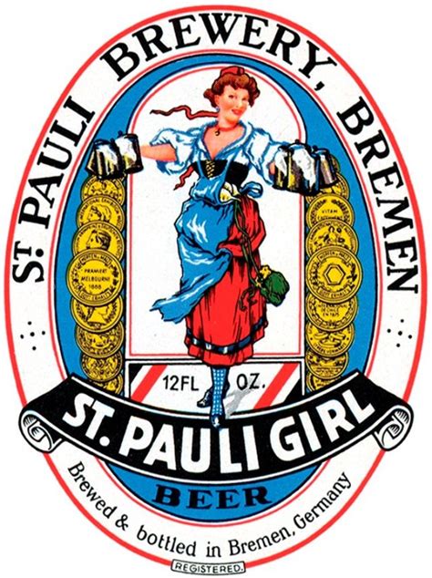 pin by kate ransdale on vintage ad art beer label beer girl st pauli girl beer