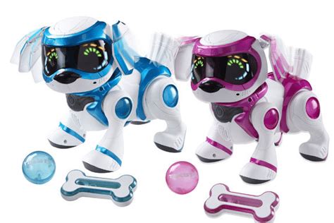 Teksta voice recognition robotic puppy with bone and ball robodog toy. Robot dog Teksta named the UK's best toy