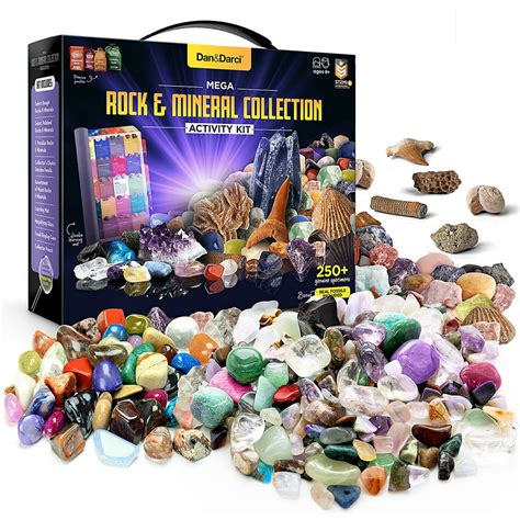Dananddarci Mega Rock Fossil And Mineral Collection And Activity Kit Rough