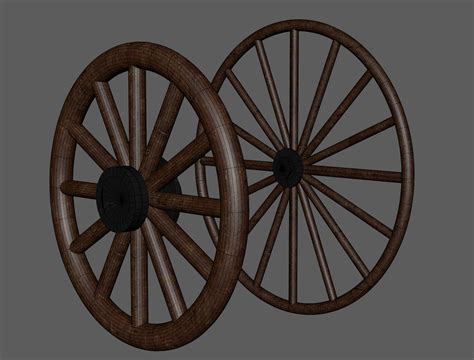 Wagon Wheel 3d Model Turbosquid 1248245