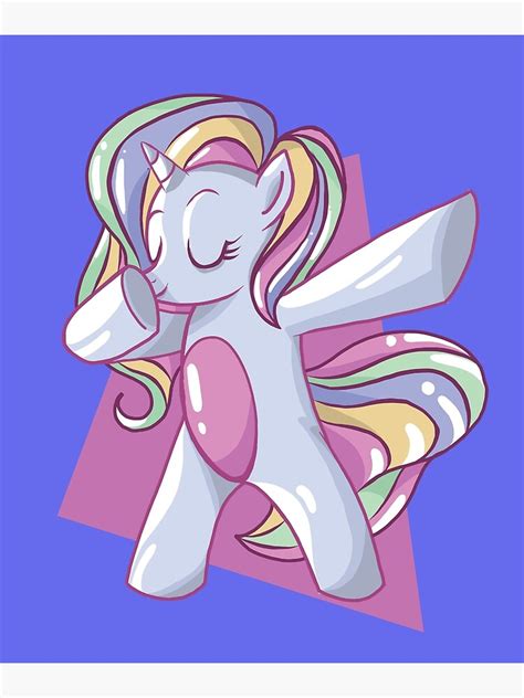 Unicorn Rainbow Dab Cute Design Poster For Sale By Timcito Redbubble