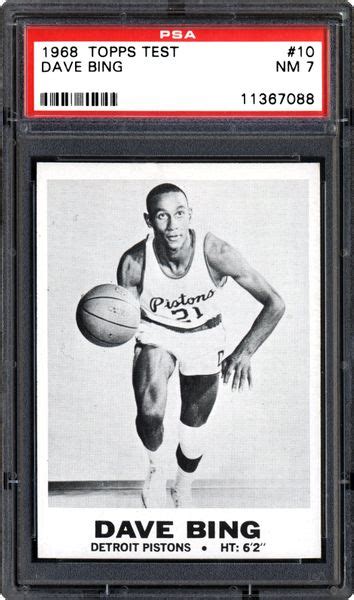 1968 Topps Test Dave Bing Psa Cardfacts®
