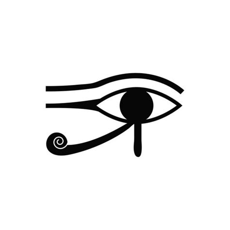 Sun Eye Horus Reverse Moon Eye Thoth Eye Horus Vector — Stock Vector ©