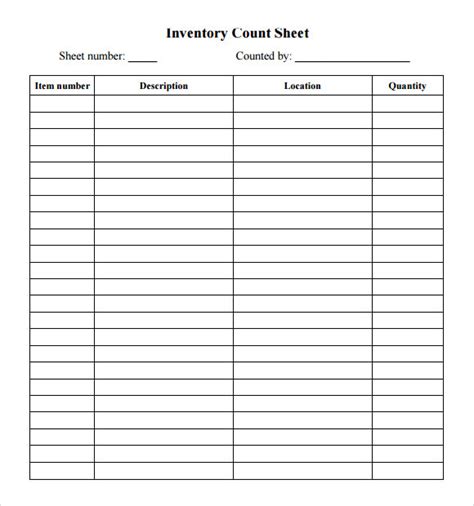 Free 9 Stock Inventory Control Templates In Ms Word Pdf Xls