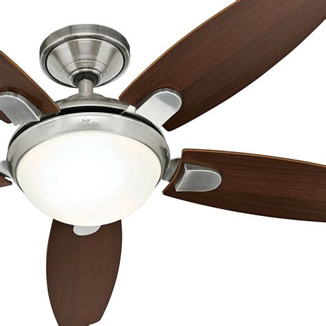 See step 1 below to get started. Hunter 52" Modern Brushed Nickel Ceiling Fan with LED ...
