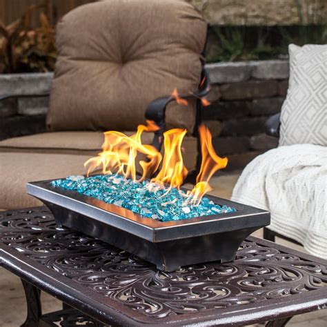 Lakeview Outdoor Designs Lavelle 18 Inch Table Top Natural Gas Fire Pit