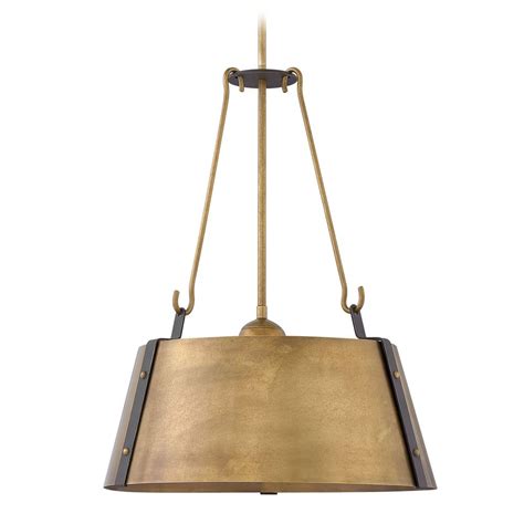 You can use outside or inside lighting. Industrial Rustic Brass Pendant Light by Hinkley Lighting ...