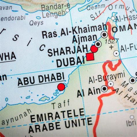Die Vereinigten Arabische Emirate Aufteilung In 7 Einzelne Emirate