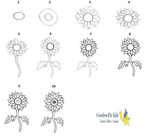 Https://tommynaija.com/draw/how To Draw A Sunflower With Pencil