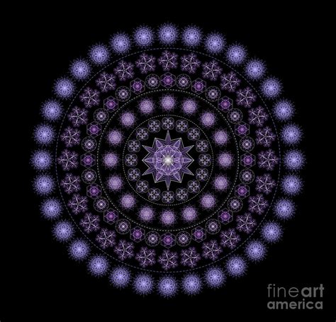 Cosmic Mandala Digital Art By Nathalie Daout Pixels