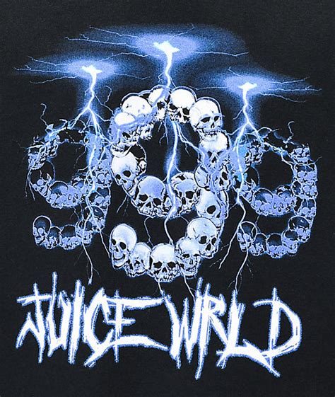 Possible formats of the number 999. 999 Club by Juice WRLD Lightning Black T-Shirt | Zumiez